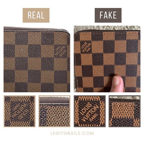 authentic vs fake louis vuitton card holder m61733|false louis vuitton wallet symbol.